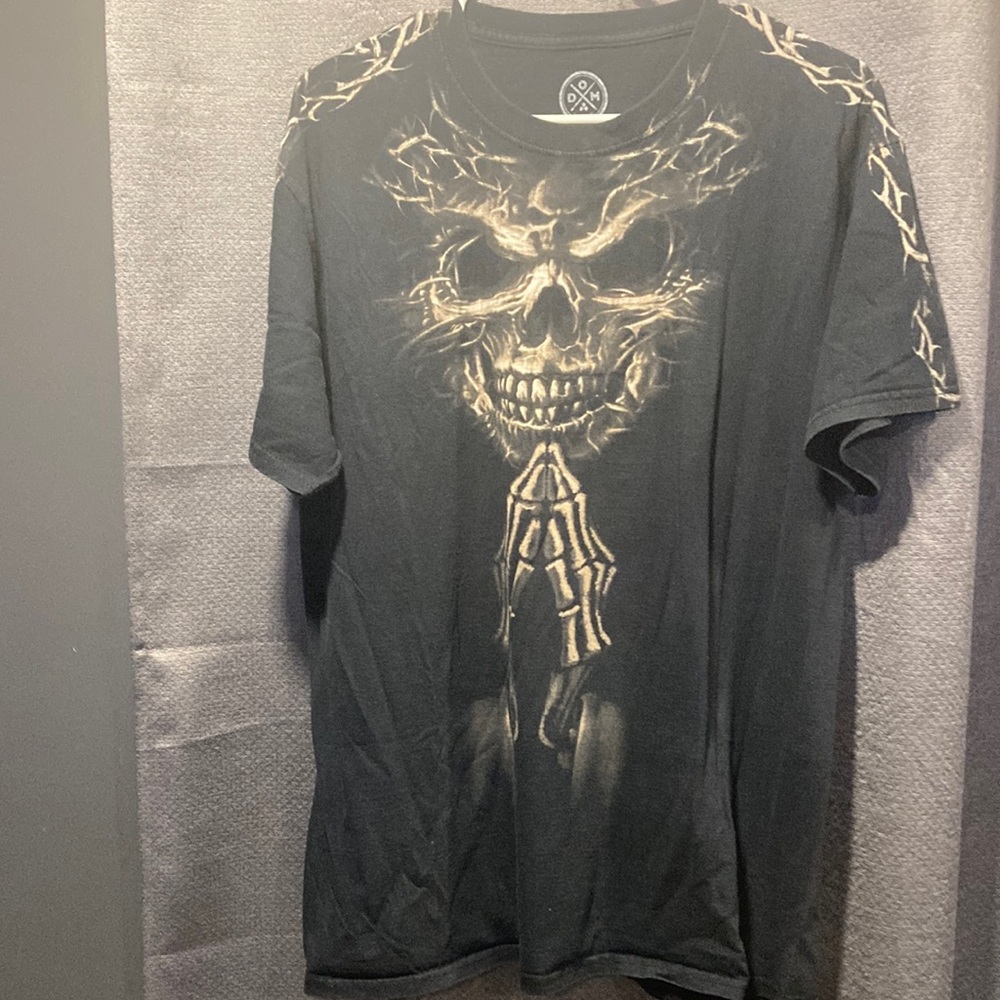Dom men skull shirt black size L